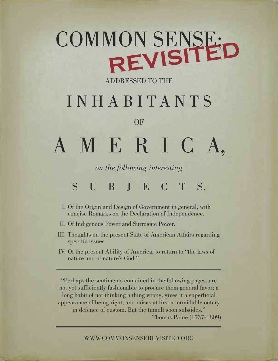 Common Sense Revisited cover
