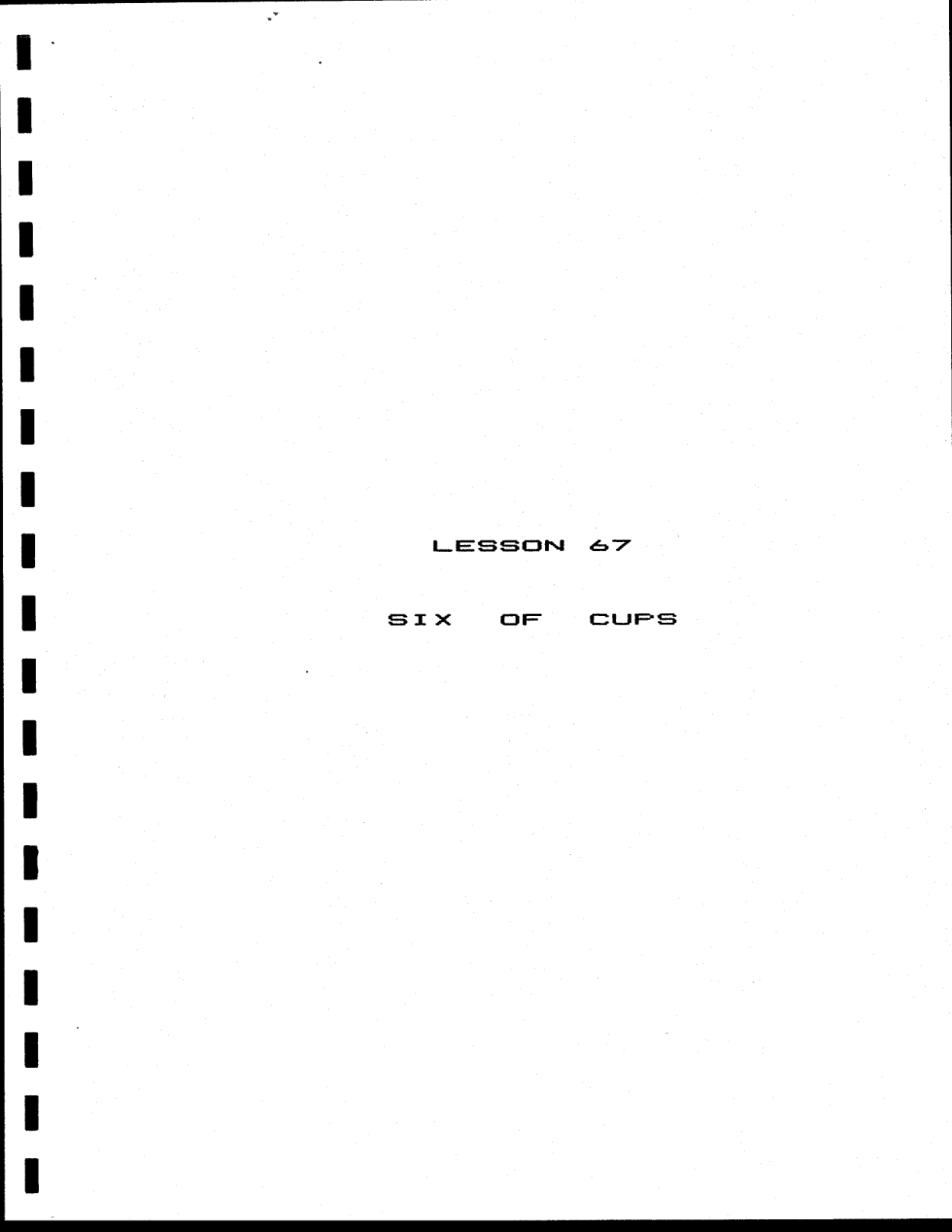 GDcorrespondencecourselessons067 cover