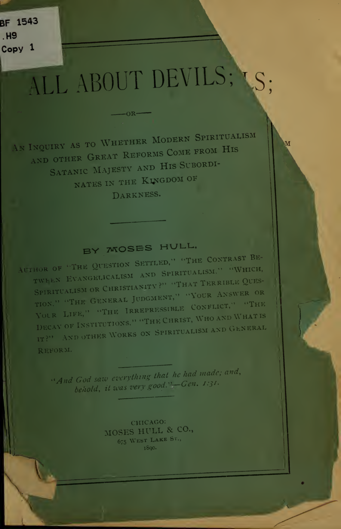 All About Devils (1890) cover