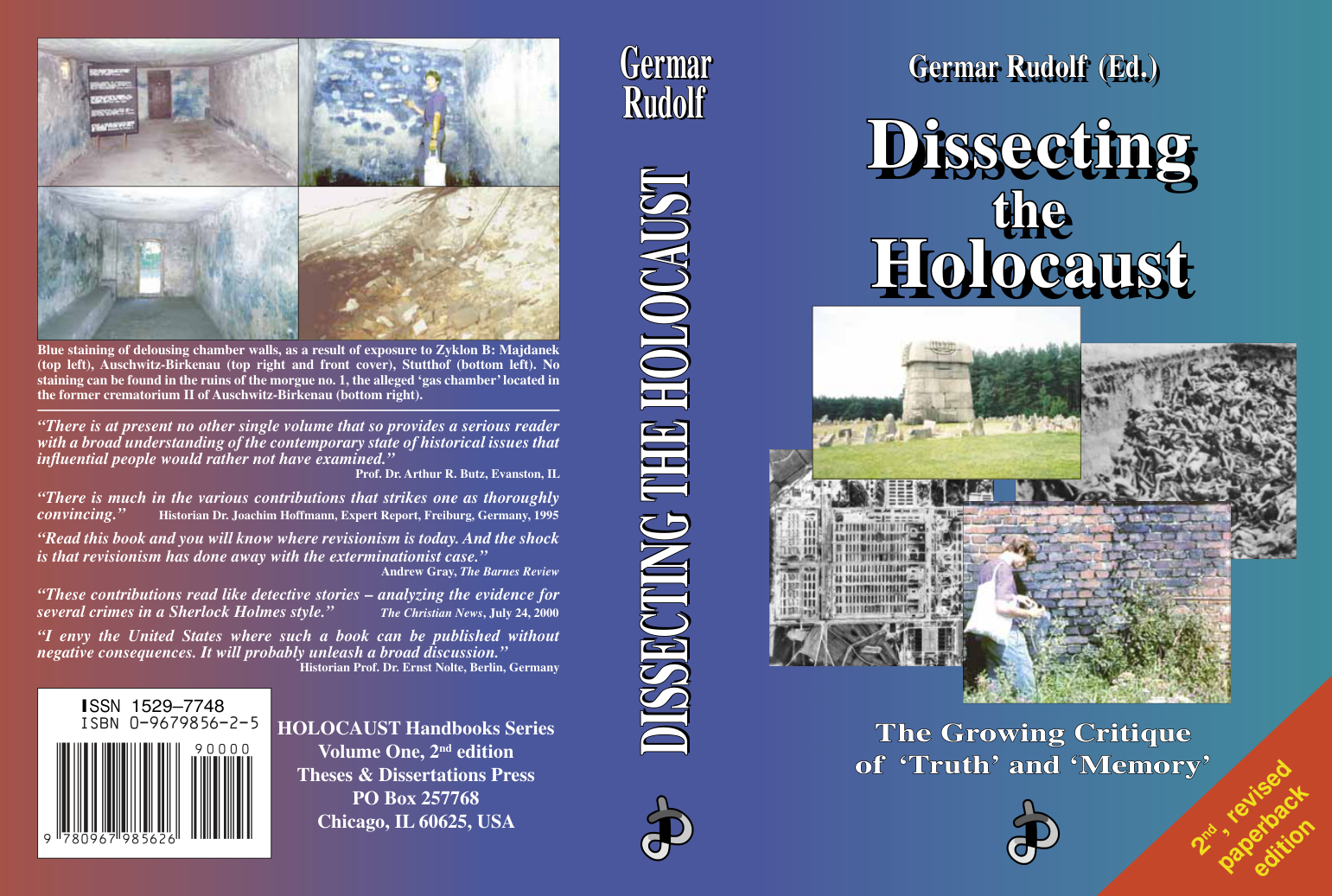 Dissecting the Holocaust - The Growing Critique of Truth and 'Memory' (2003) cover