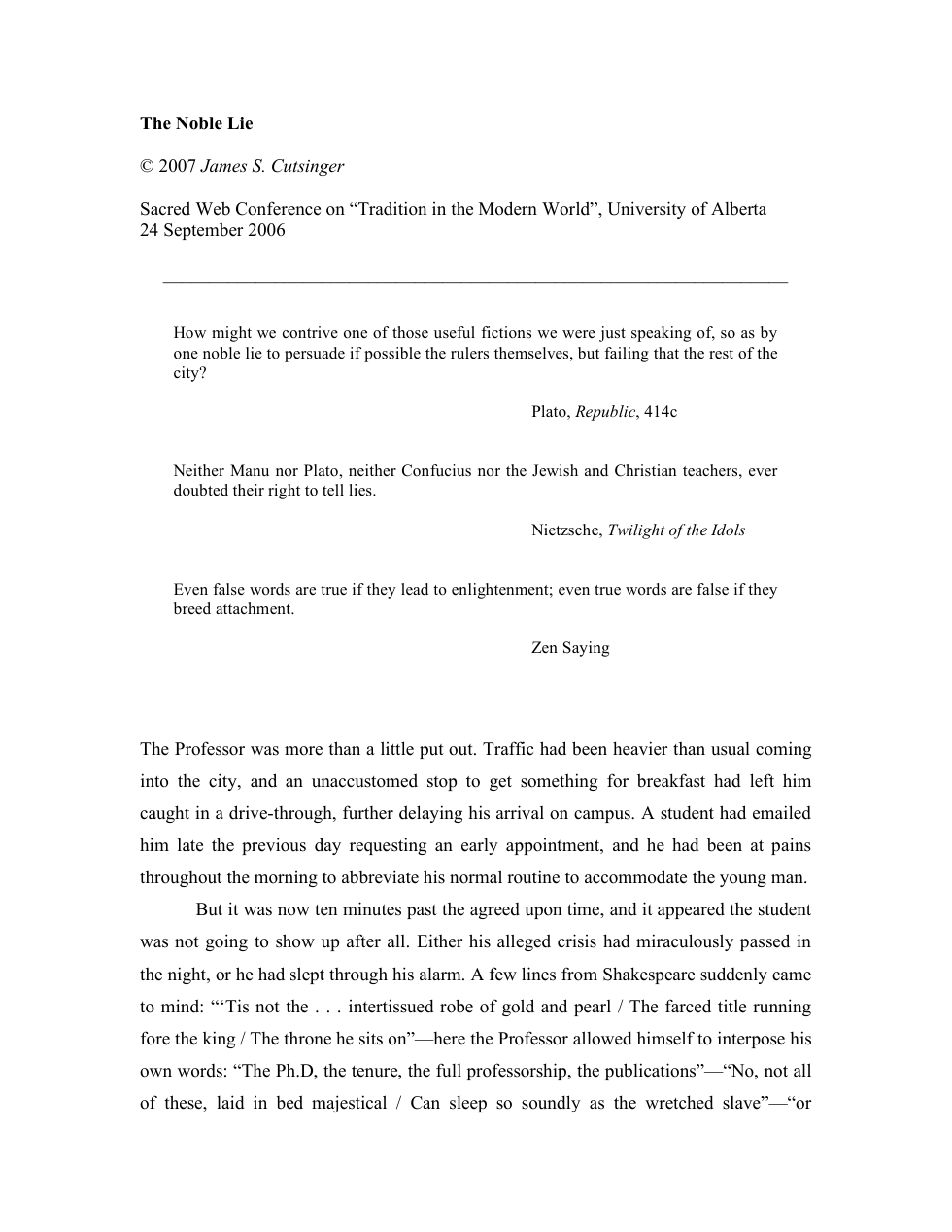 The Noble Lie cover
