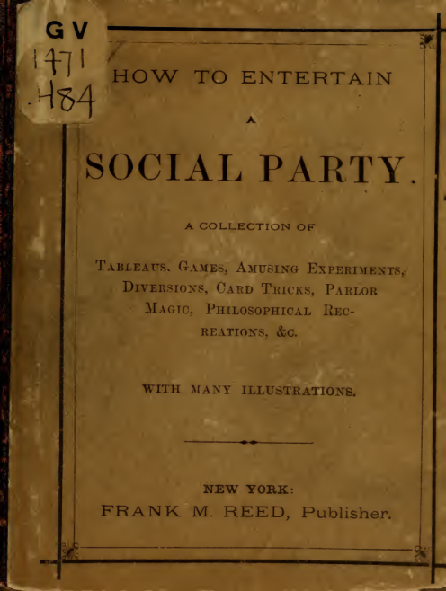 How to Entertain a Social Party cover