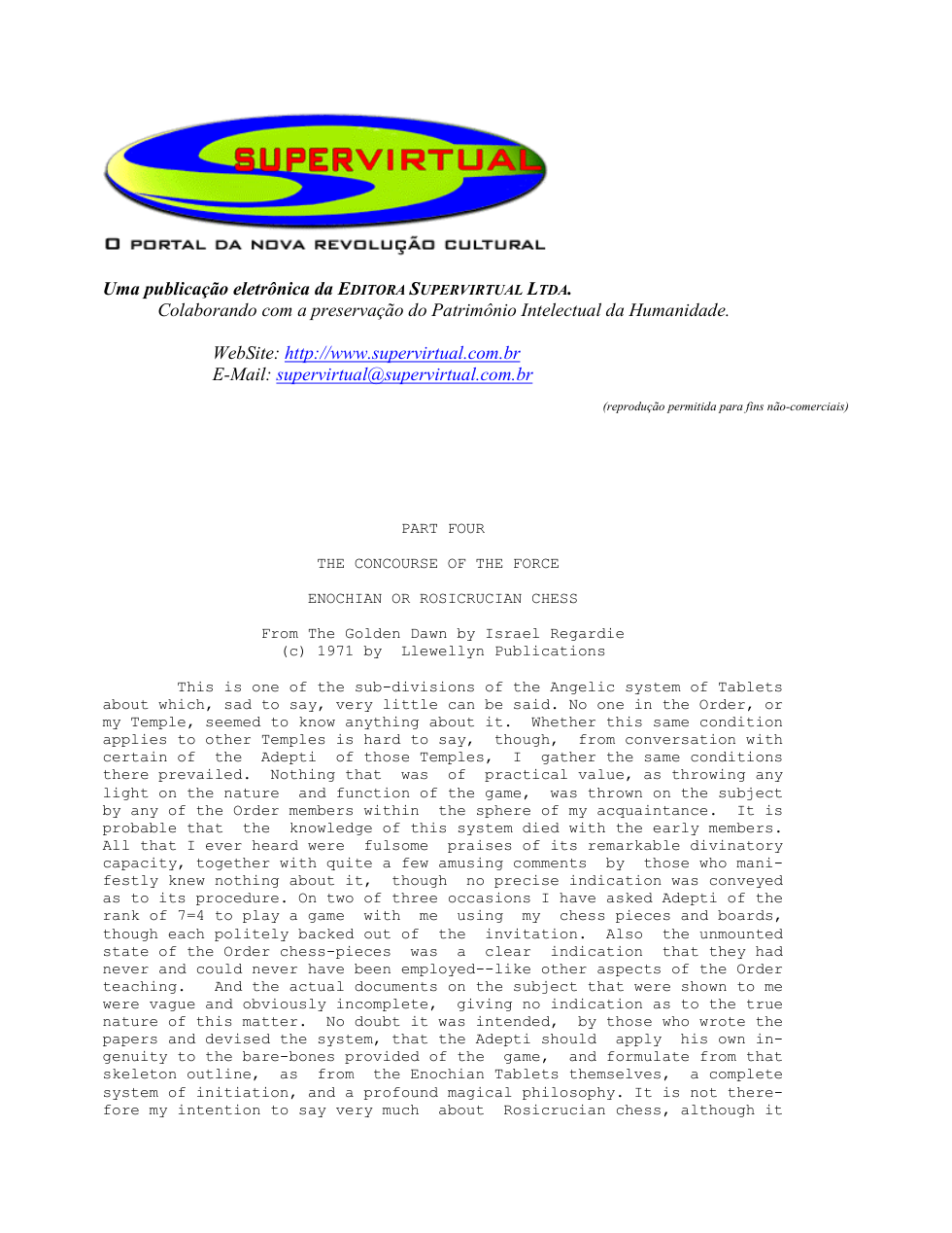 Israel Regardie - Enochian or Rosicrucian Chess cover