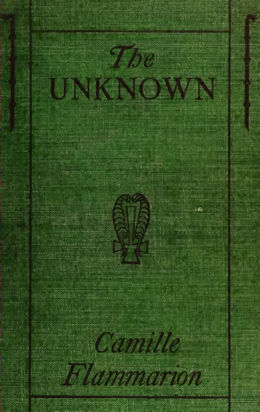 L'Inconnu The Unknown - C Flammarion (1900) cover