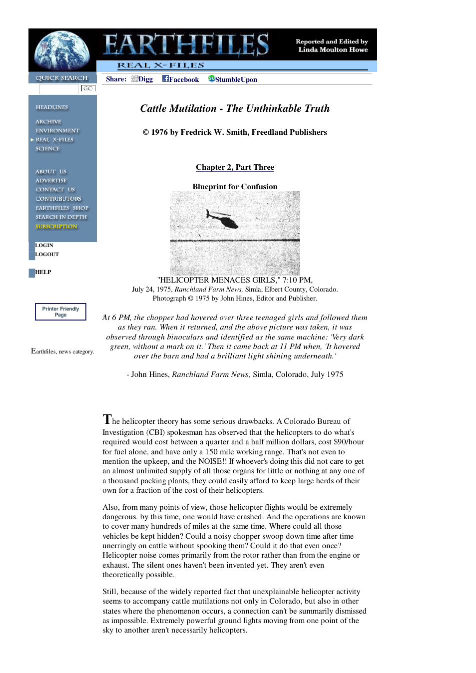 01 15 2003 Cattle Mutilation - The Unthinkable Truth, Chapter 2, Part Three cover