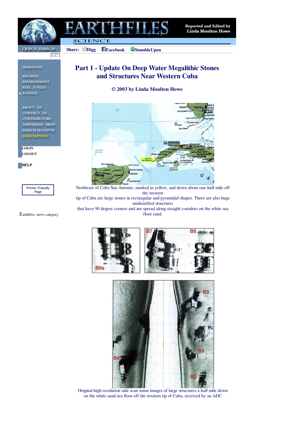 09 24 2003 Part 1 - Update On Deep Water Megalithic Stones and Structures Near Western Cuba cover