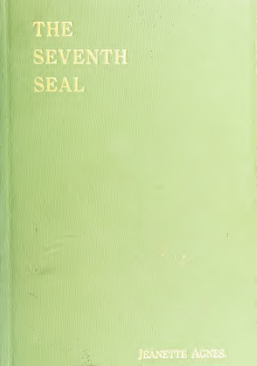 The Seventh Seal - J Agnes (1920) cover