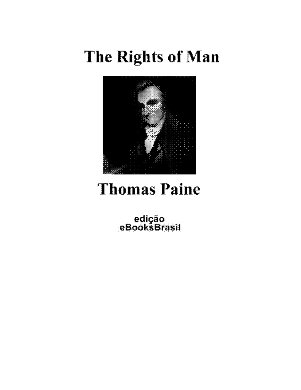 Thomas Paine - The Rights Of Man cover