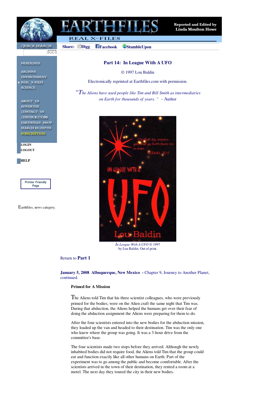 01 05 2008 Part 14 In League With A UFO cover