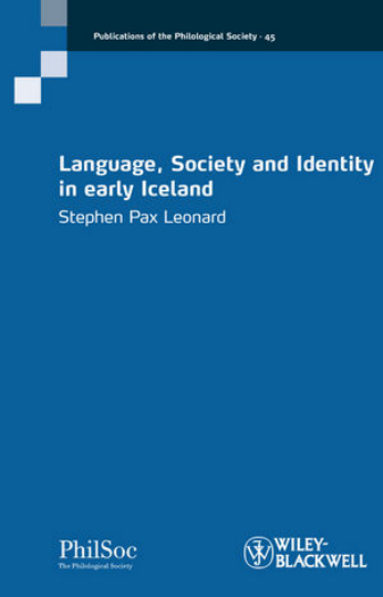 Stephen Pax Leonard - Language, Society and Identity in early Iceland cover