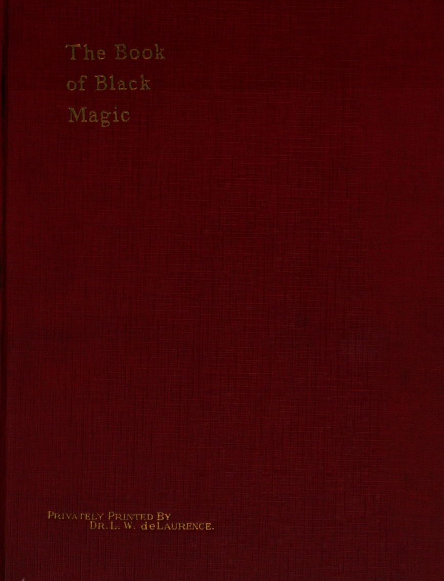 The Book of Black Magic & of Pacts - A E Waite (1910) cover