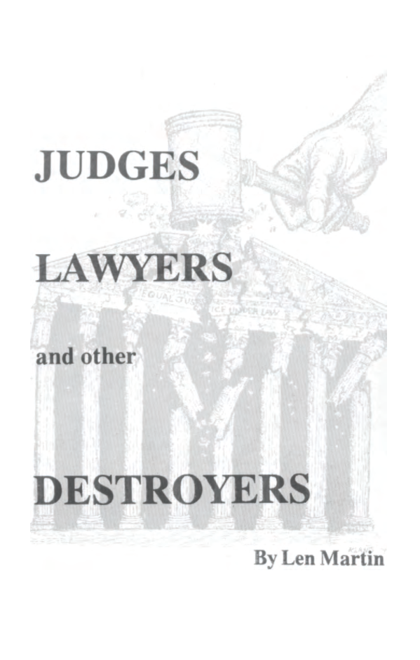Martin, L. - Judges, Lawyers and other Destroyers (1992) cover