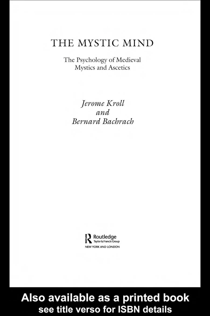 Jerome Kroll, Bernard Bachrach - The Mystic Mind cover