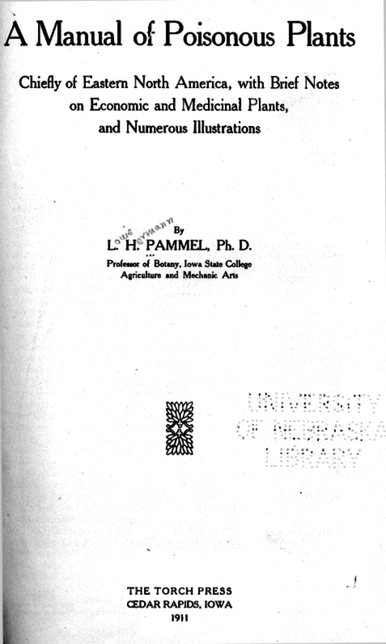 V6B Part 2 - A Manual of Poisonous Plants cover