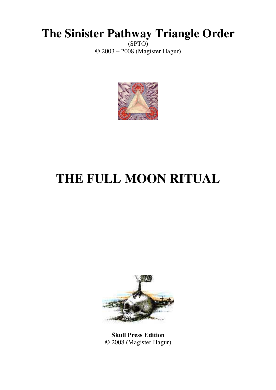 Hagur - The Full Moon Ritual cover