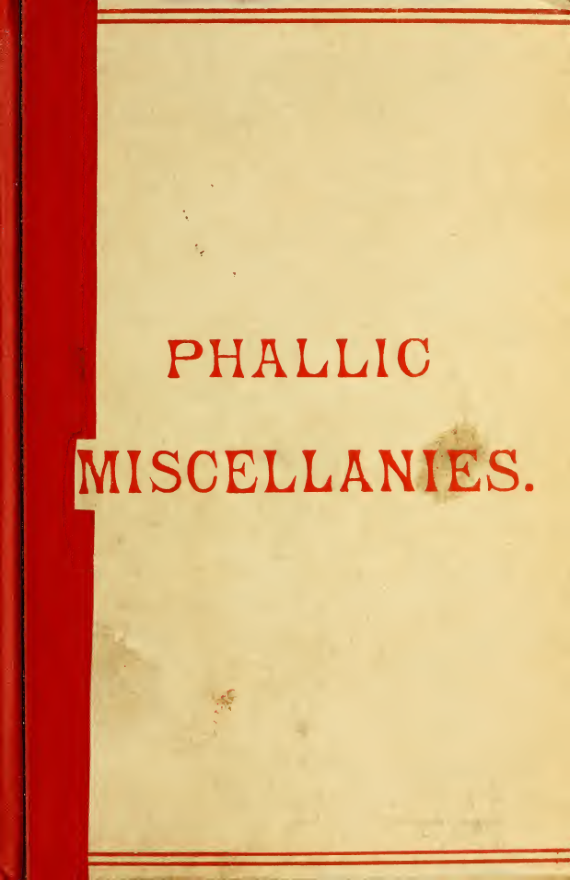 Phallic Miscellanies - H Jennings cover