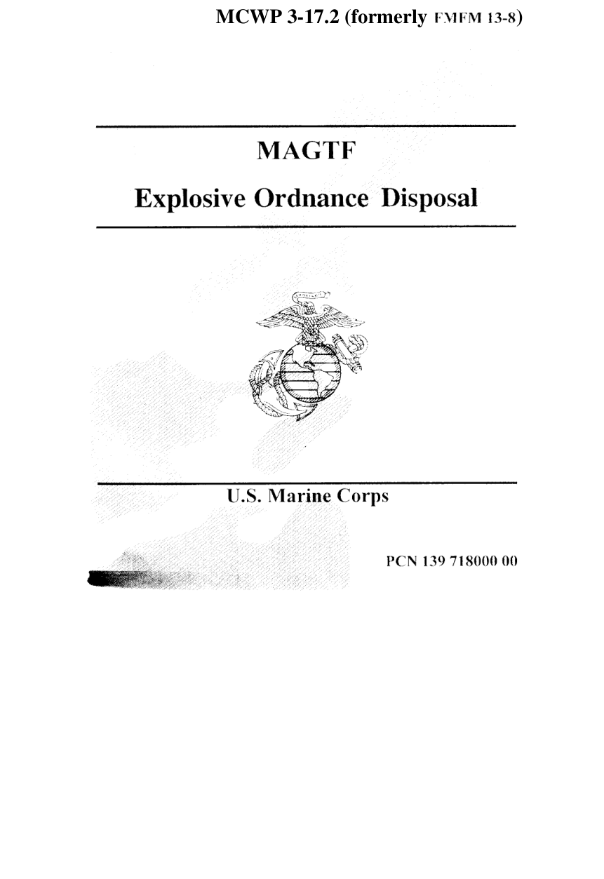 MCWP 3-17.2 Explosive Ordnance Disposal cover