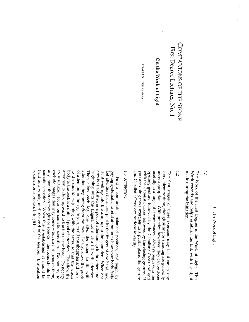On the Work of Light - Early First Degree Lecture cover