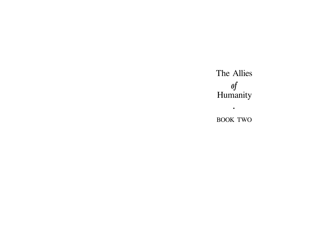 Allies Of Humanity Book 2 cover