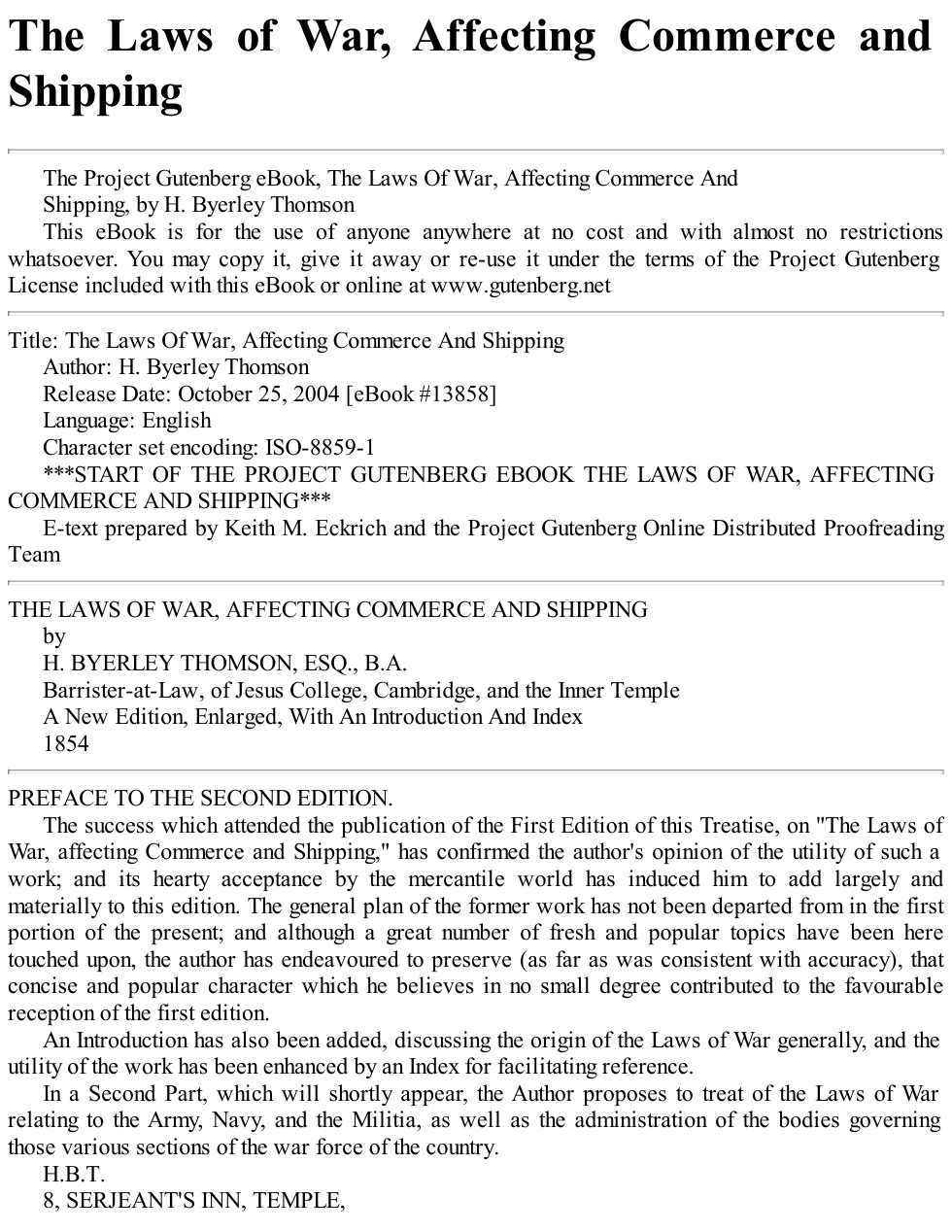 war - the laws of war affecting shipping cover