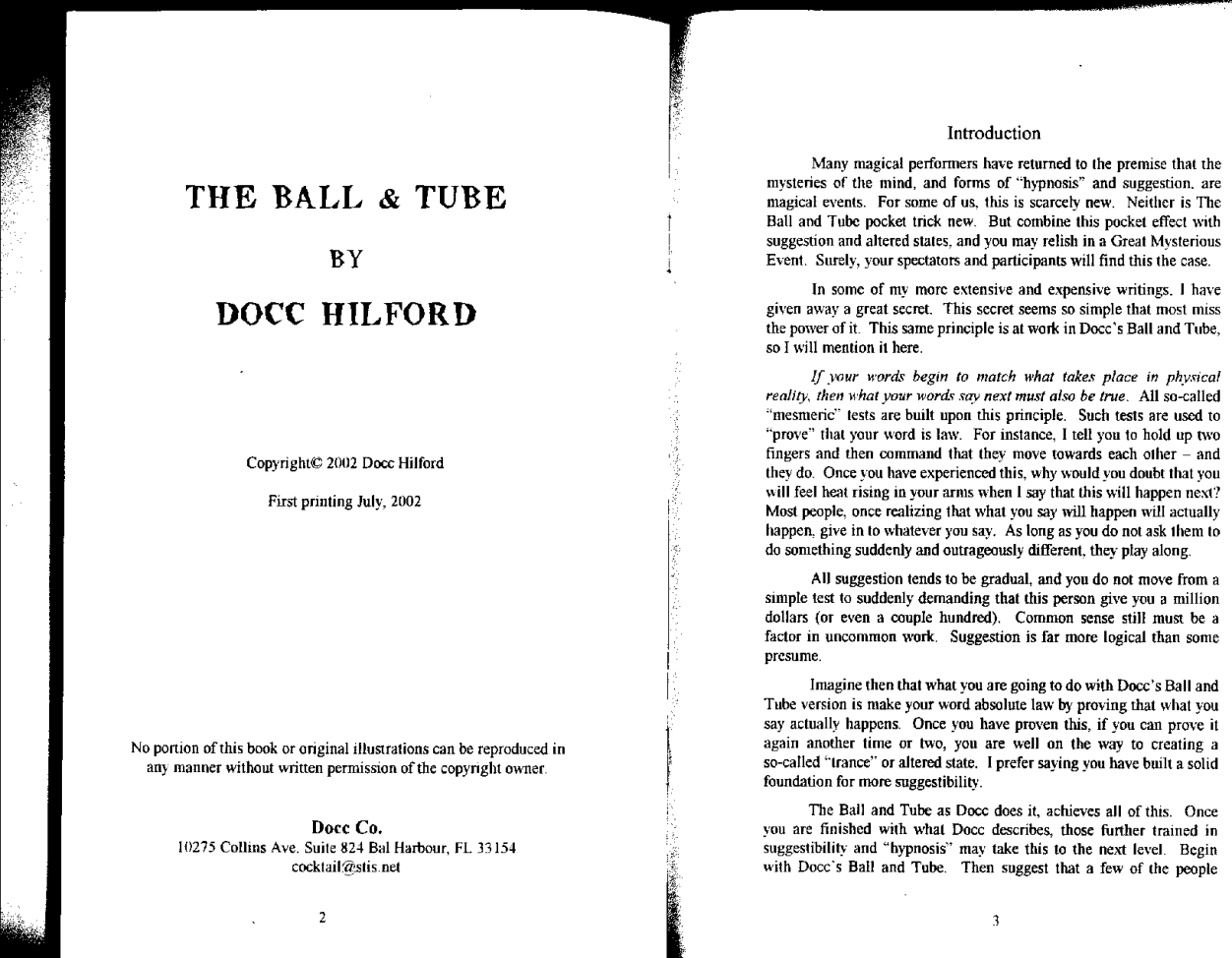 Docc Hilford - The Ball & Tube cover