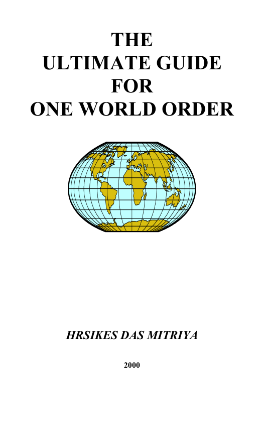 Mitriya - The Ultimate Guide for One World Order cover