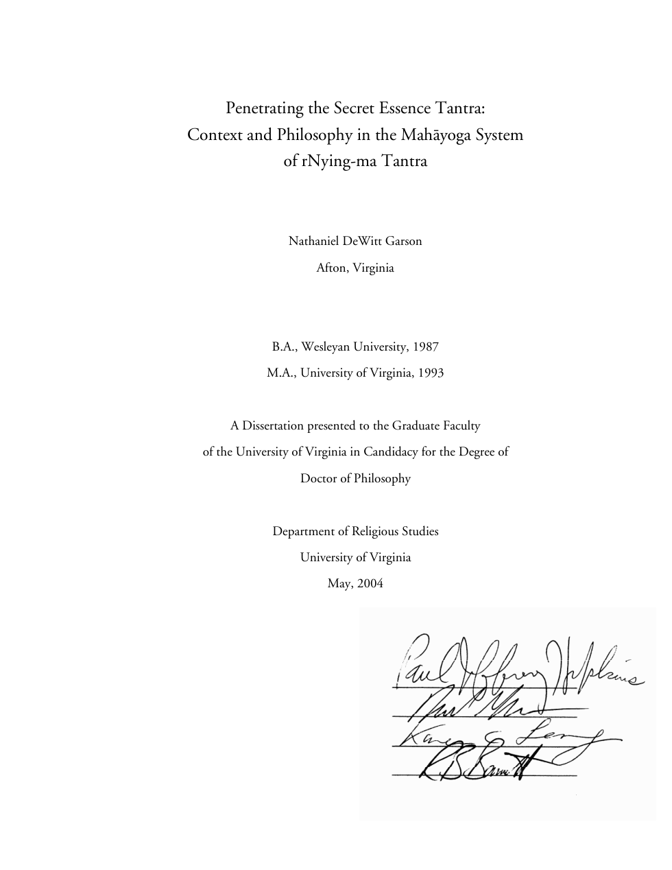 Penetrating the Secret Essence Tantra Context and Philga System of rNying-ma Tantra - Nathaniel DeWitt Garson cover