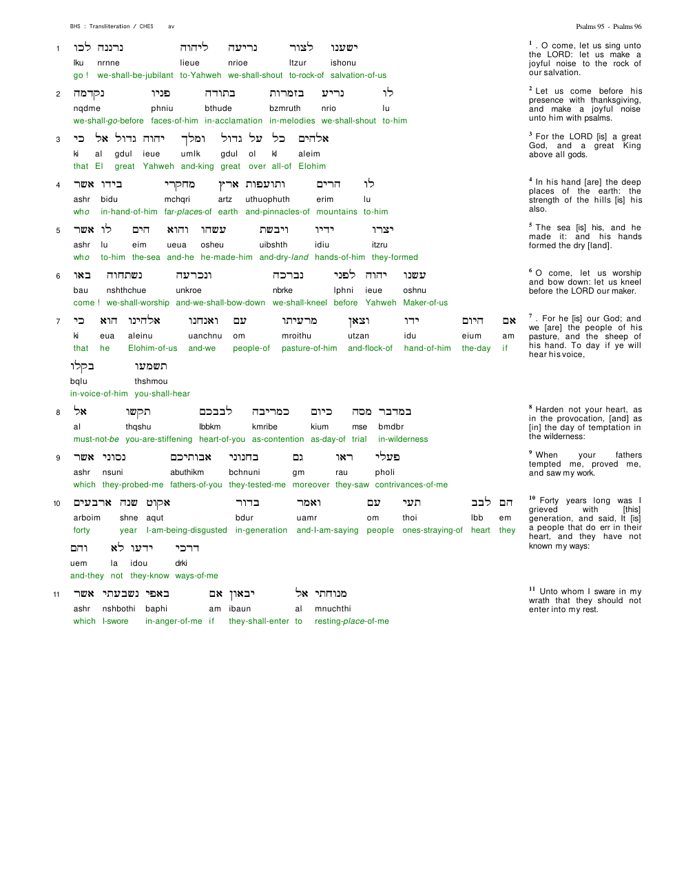 19095-The Book Of Psalms Chapter-095 cover