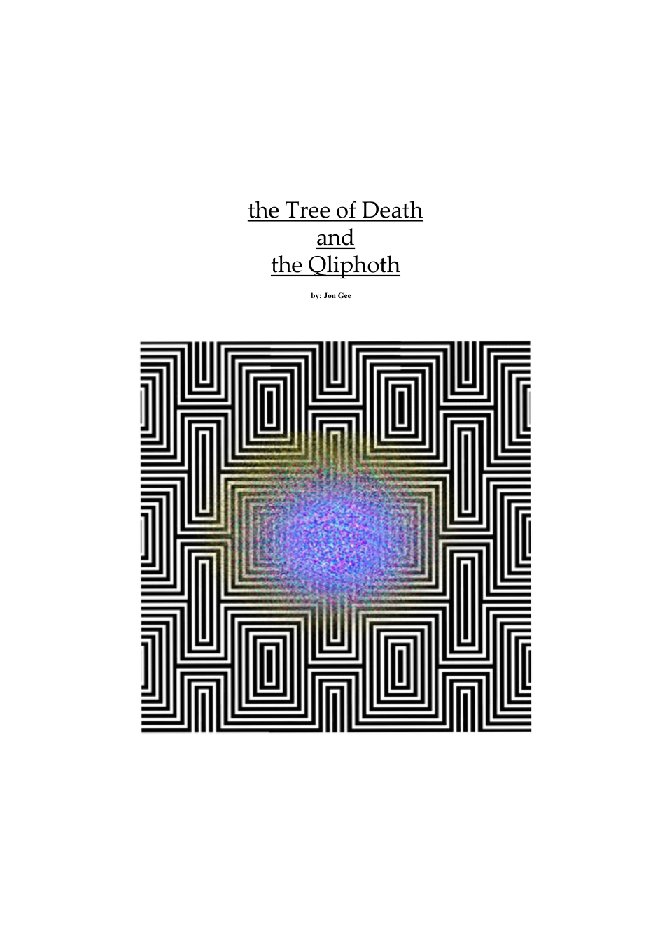 Gee - The Tree of Death amp amp the Qliphoth cover
