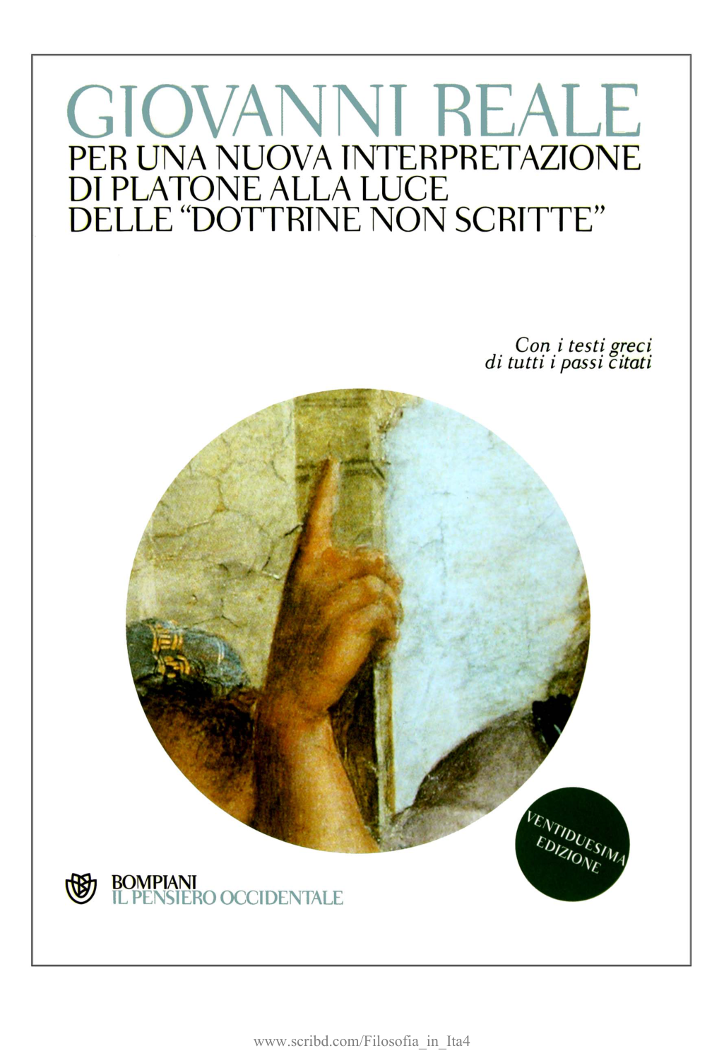 Toward a New Interpretation of Plato aka Per una nuova interpretazione di Plato (Spanish) cover