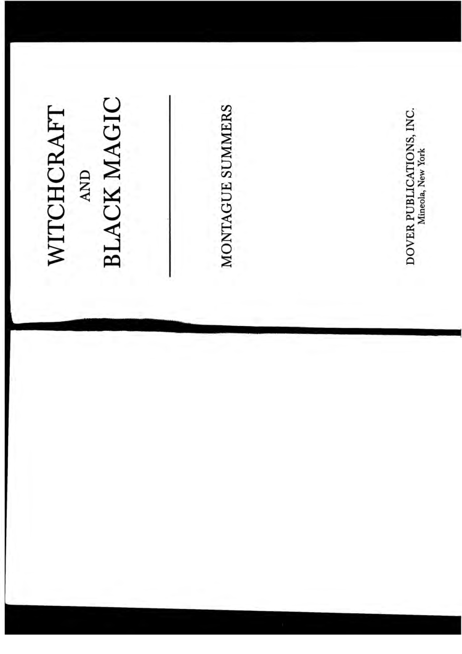 Witchcraft and Black Magic cover
