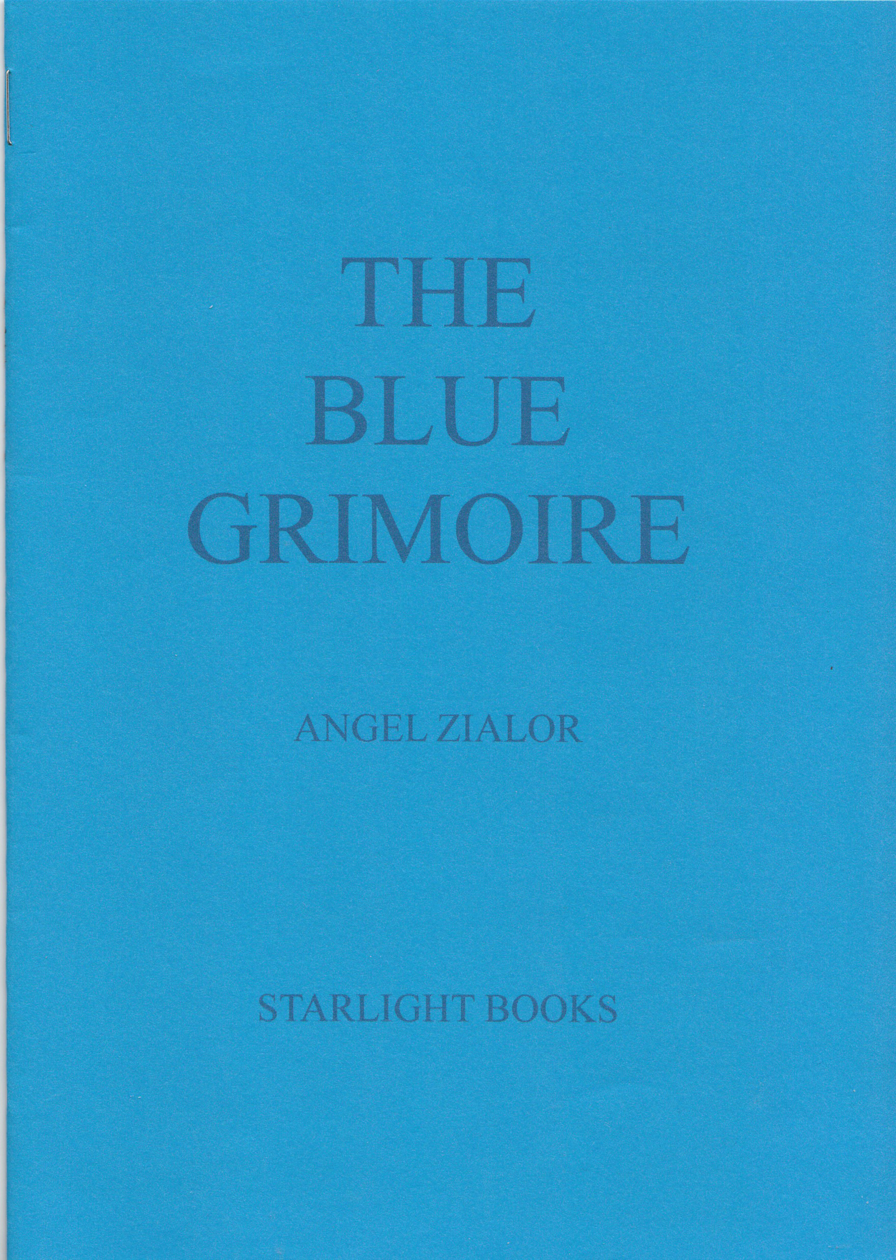 Zialor, Angel - The Blue Grimoire cover