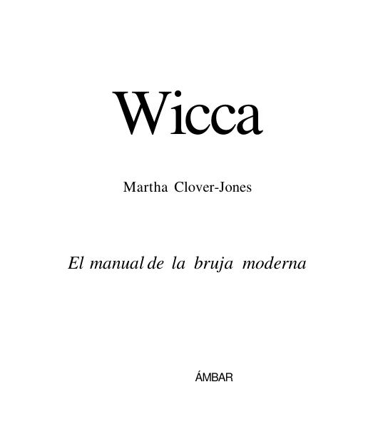 Manual de la Bruja Moderna Wicca cover