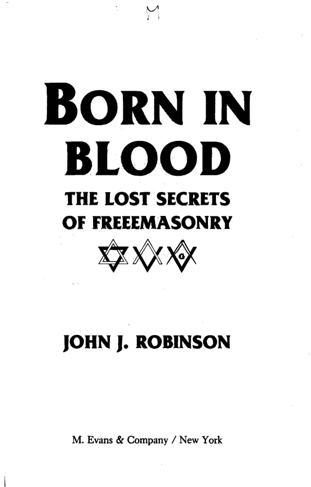 Born In Blood - The Lost Secrets Of Freemasonry cover