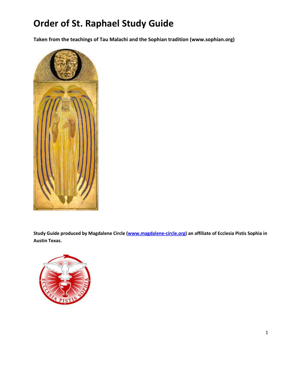 Order of St. Raphael Study Guide cover