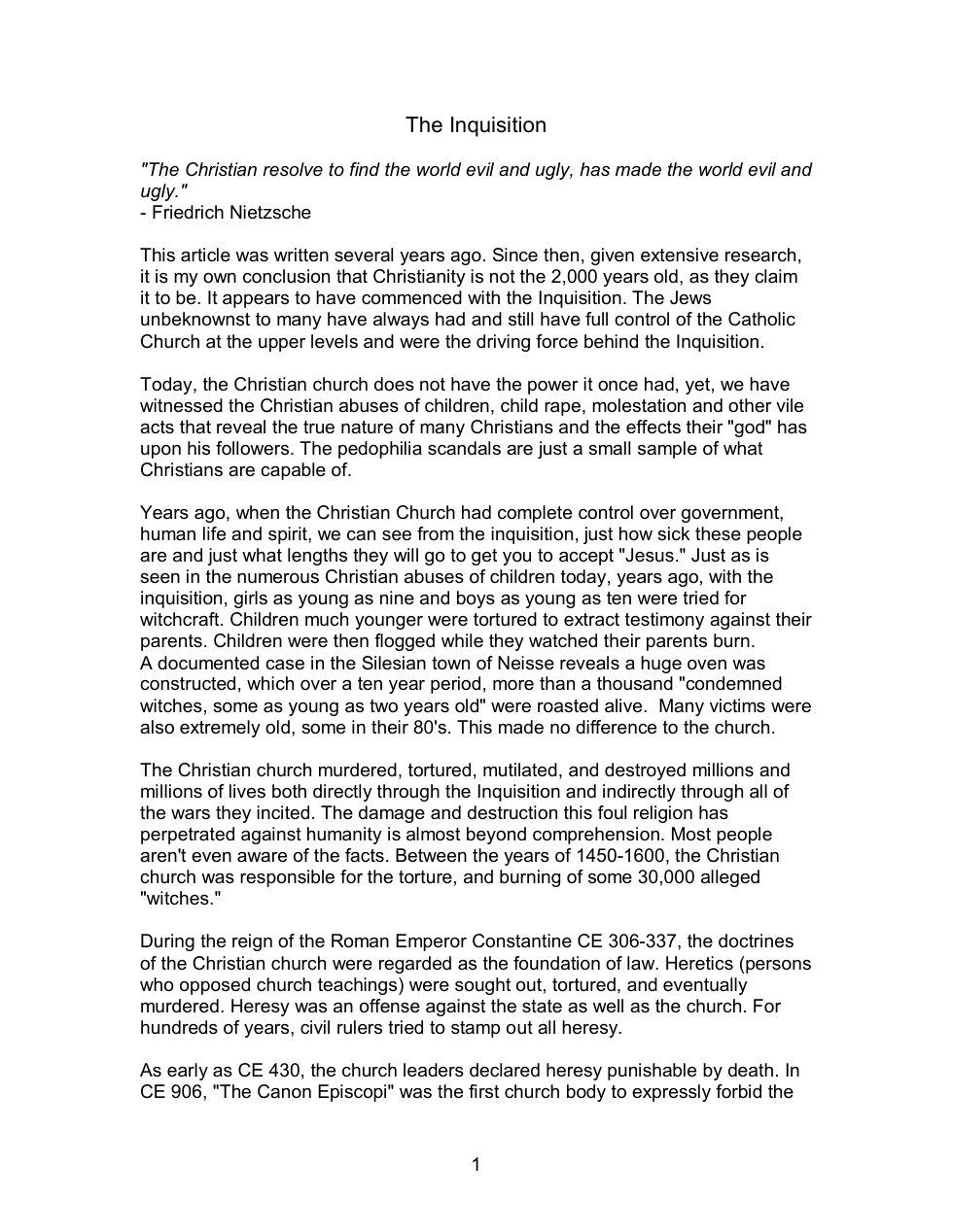 Exposing Christianity Volume 2 - Christianity & It's Crimes Against Humanity cover