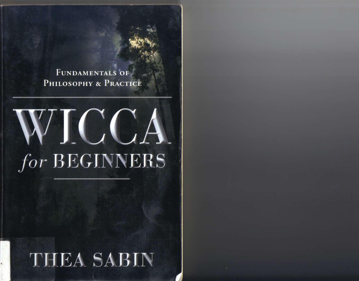 Thea Sabin Wicca for Beginners cover