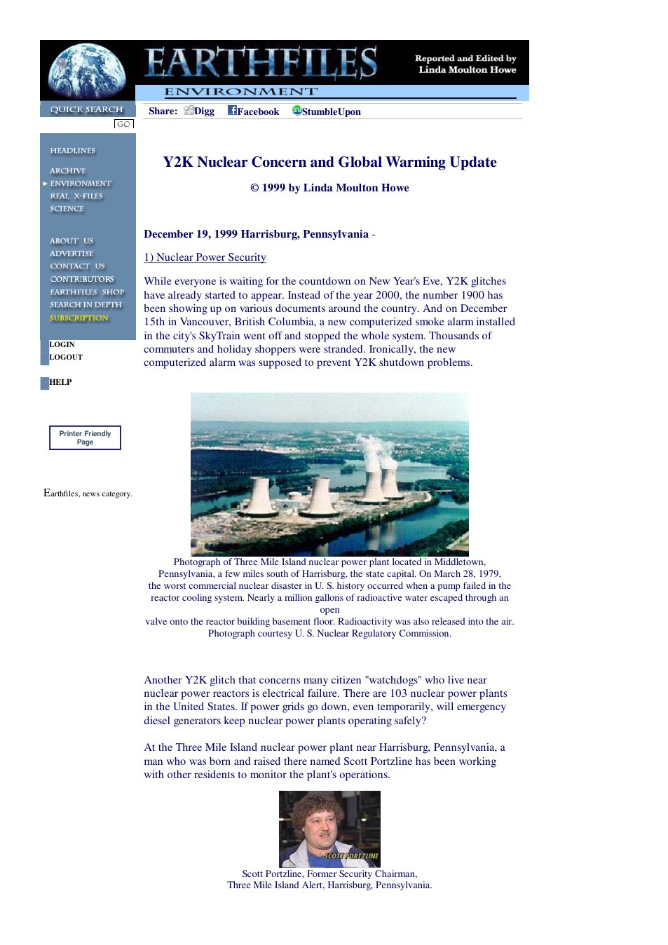 12 25 1999 Y2K Nuclear Concern and Global Warming Update cover