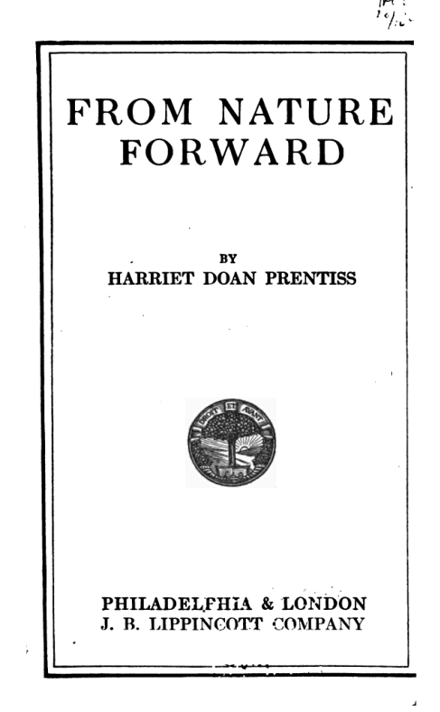 From Nature Forward - H D Prentiss cover