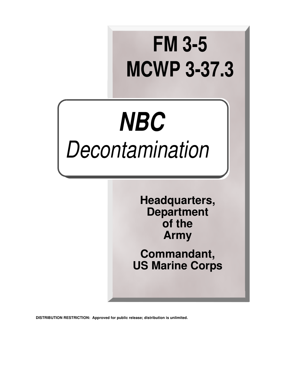 MCWP 3-37.3wch1 NBC Decontamination cover