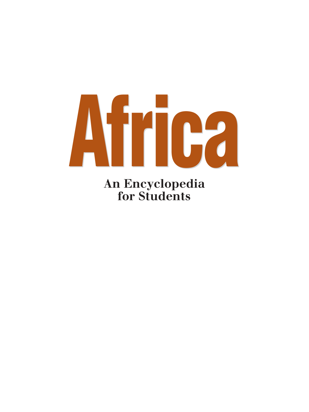 Gale Group Africa An Encyclopedia for Students Edition Vol 2 (EcoSystem-Laws) cover
