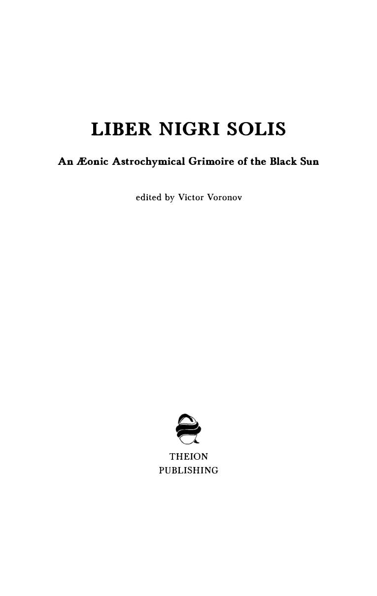 Liber Nigri Solis cover