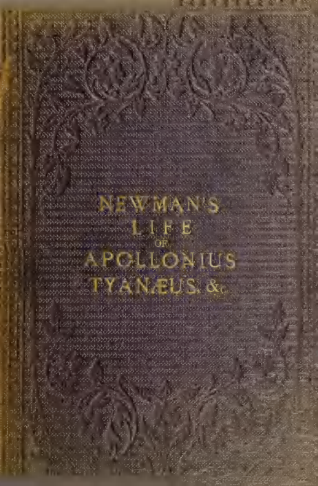 J.H. Newman - The Life of Apollonius of Tyanaeus cover