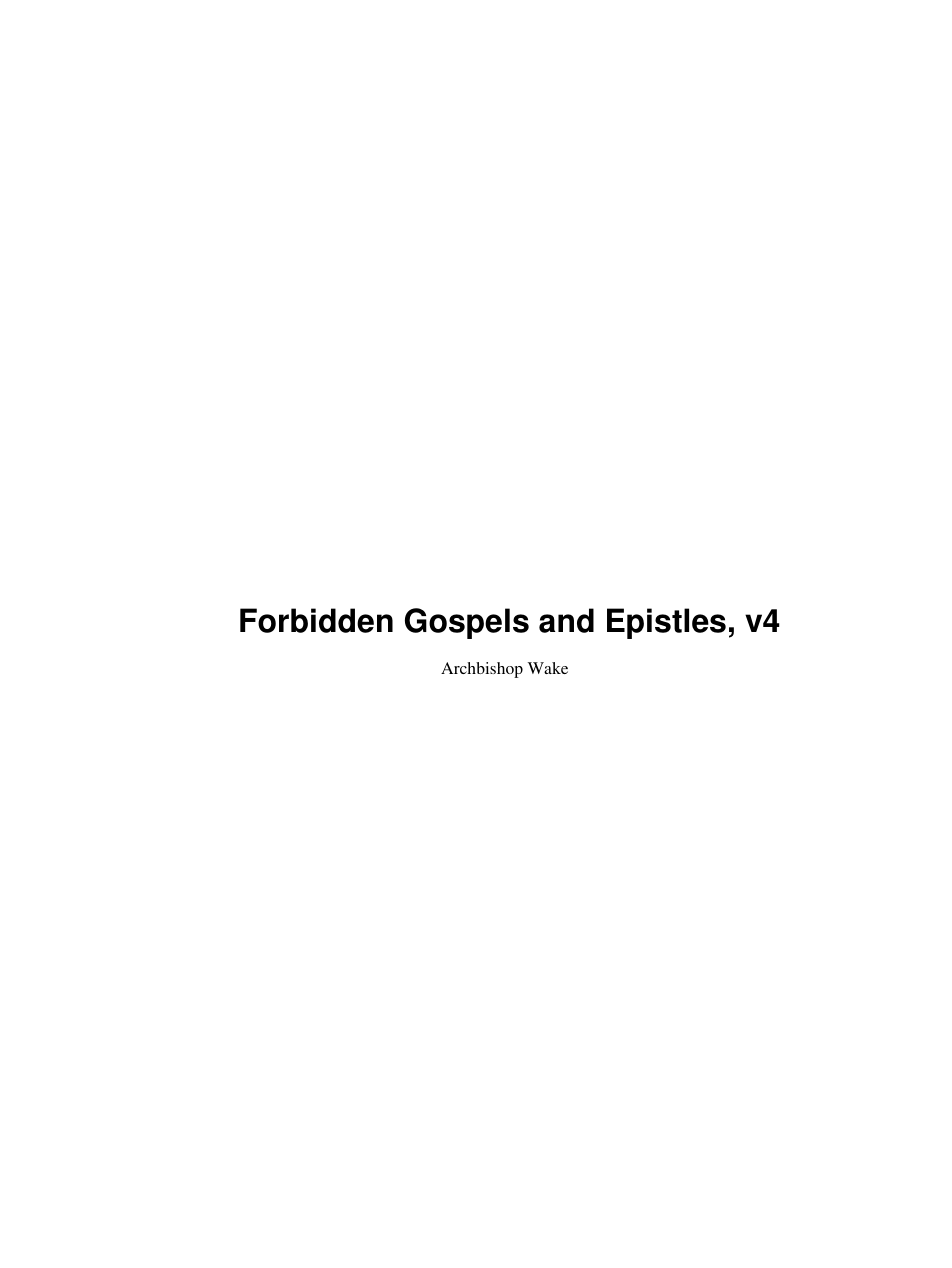 (pdf) - Forbidden Gospels and Epistles - 4 of 9 cover