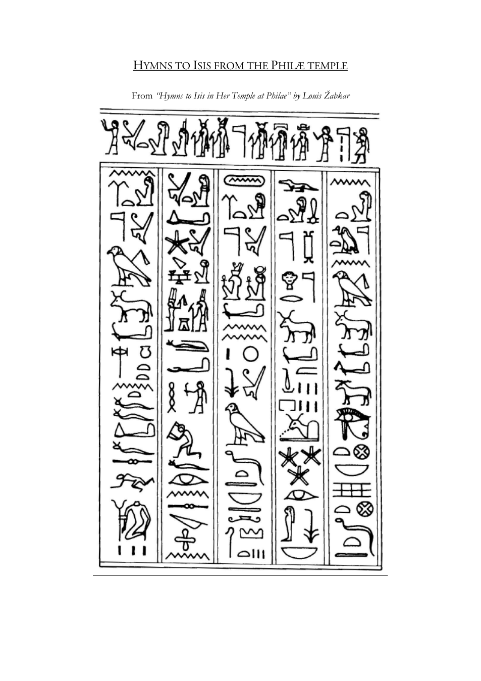 Hymns to Isis from Philae cover
