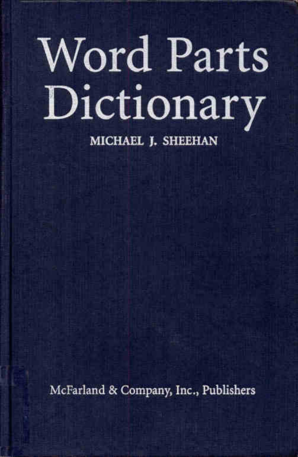 Word Parts Dictionary cover