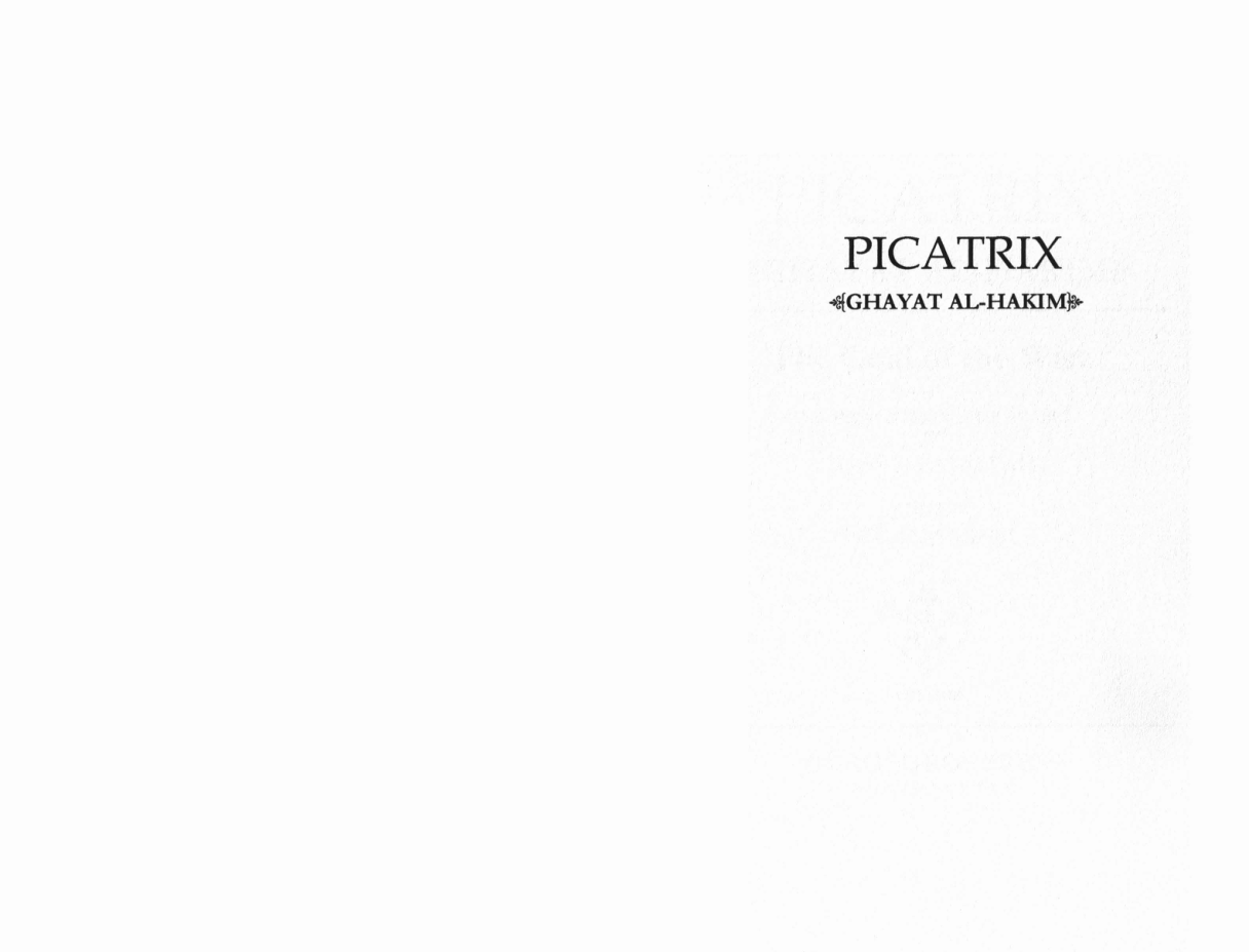 Ouroboros Press - Picatrix (Vol 1) cover