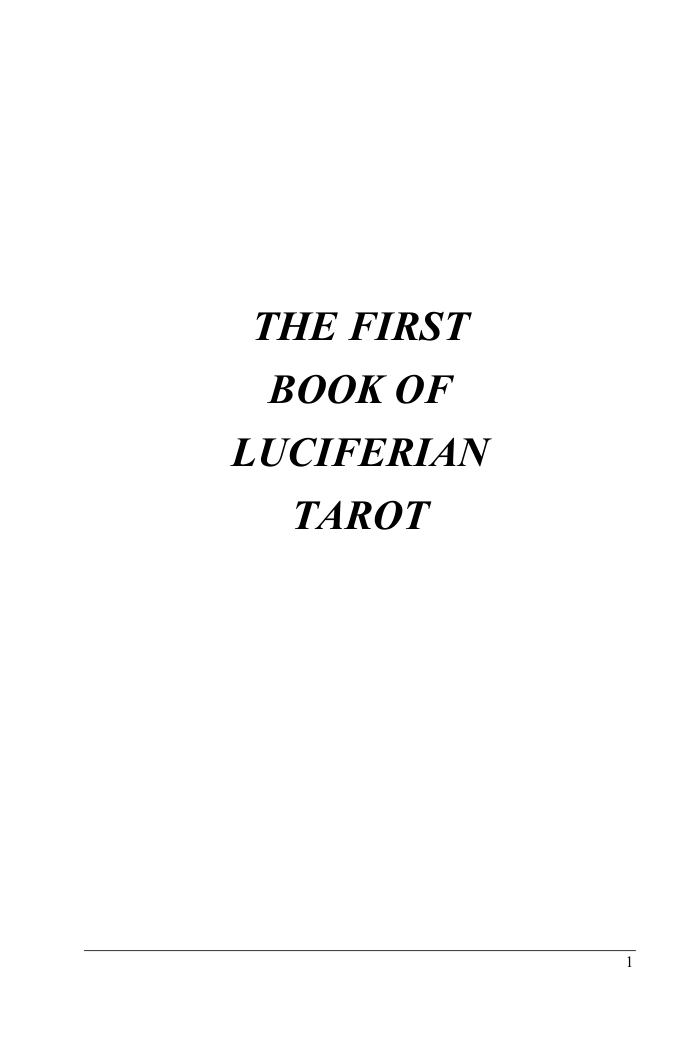 LuciferianTarot cover