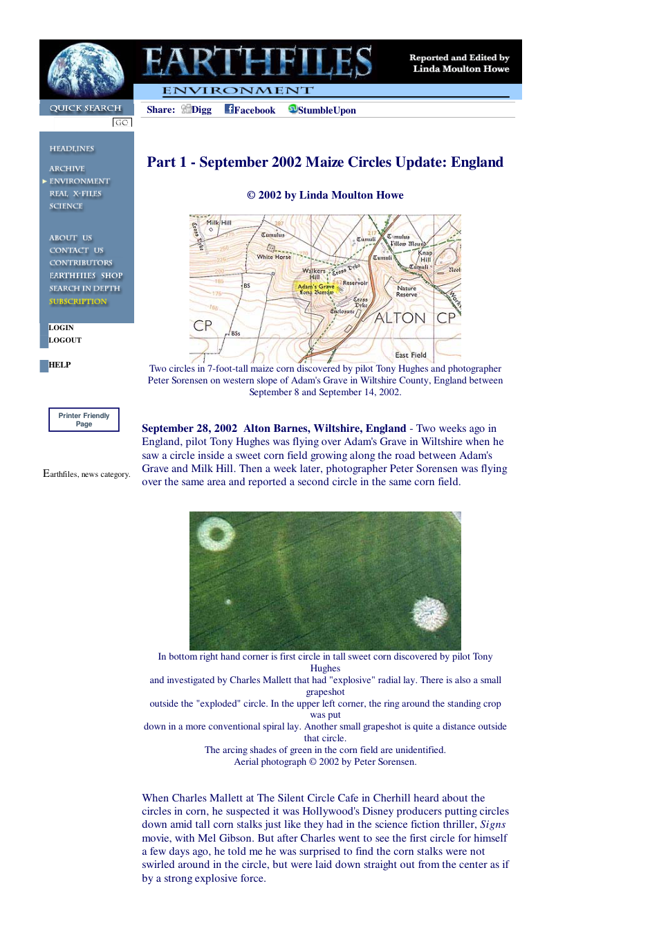 09 28 2002 Part 1 - September 2002 Maize Circles Update England cover