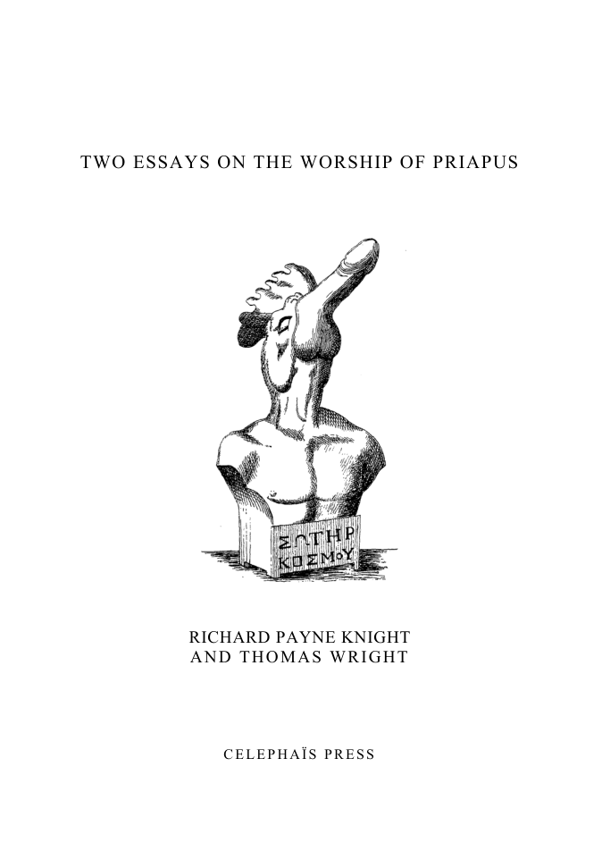 Discourse on the Worship of Priapus - R Knight cover